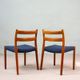 Set of 2 Model No. 84 Teak Chairs by Niels Otto Møller, Denmark, 1960s