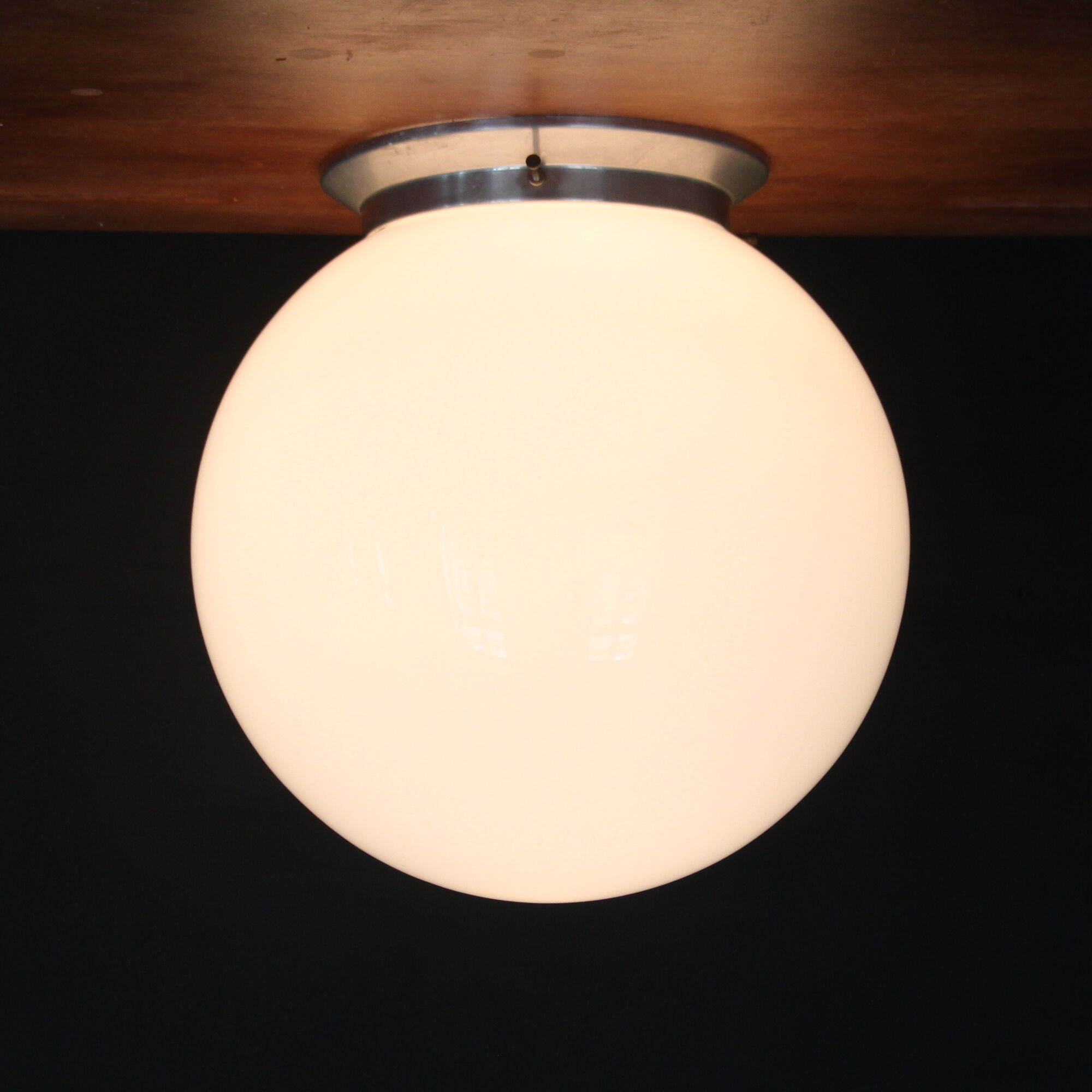 Wall light globe ball glass opaline white diameter 25 cm