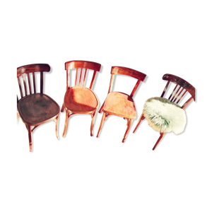 Lot de chaises Baumann style bistrot