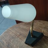 Brass and opaline wall lamp 1950