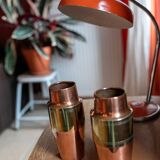Copper vase forms a shaker