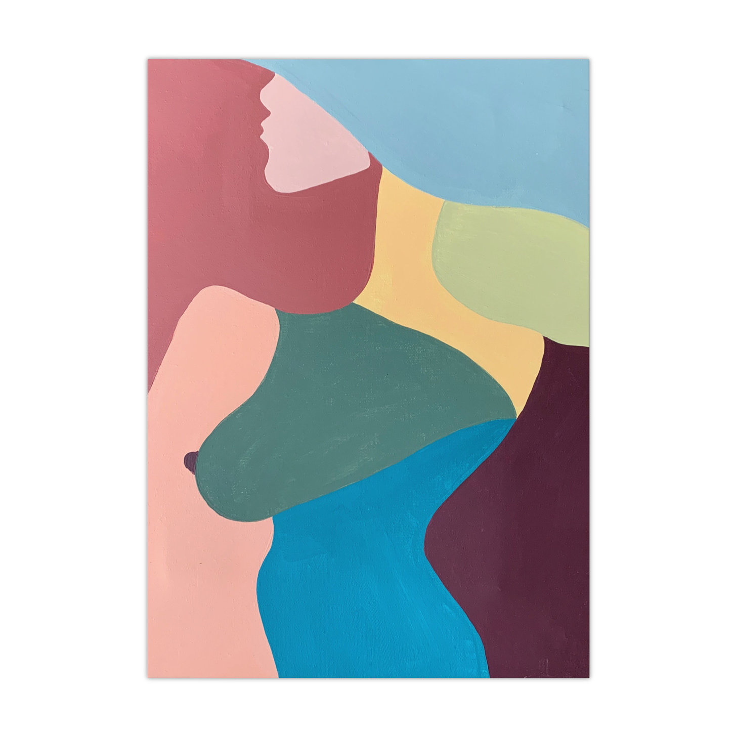 Body pieces - Face - Body series, 30x40cm, original piece
