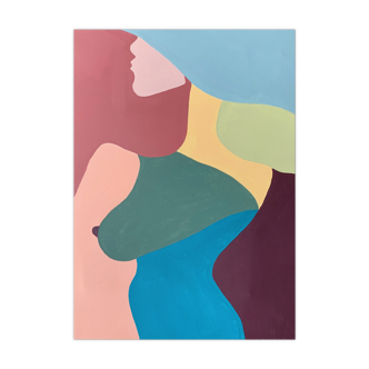 Body pieces - Face - Body series, 30x40cm, original piece