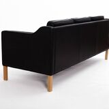 Leather Sofa produced by Hurup Møbelfabrik, Denmark 1970s.