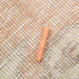 Soft Pastel Orange Wool Vintage Rug