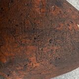 Earthenware bowl, glazed inside, raw outside, monogram EL