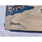 Huile sur toile d'H.Rivoire "Bergerac"