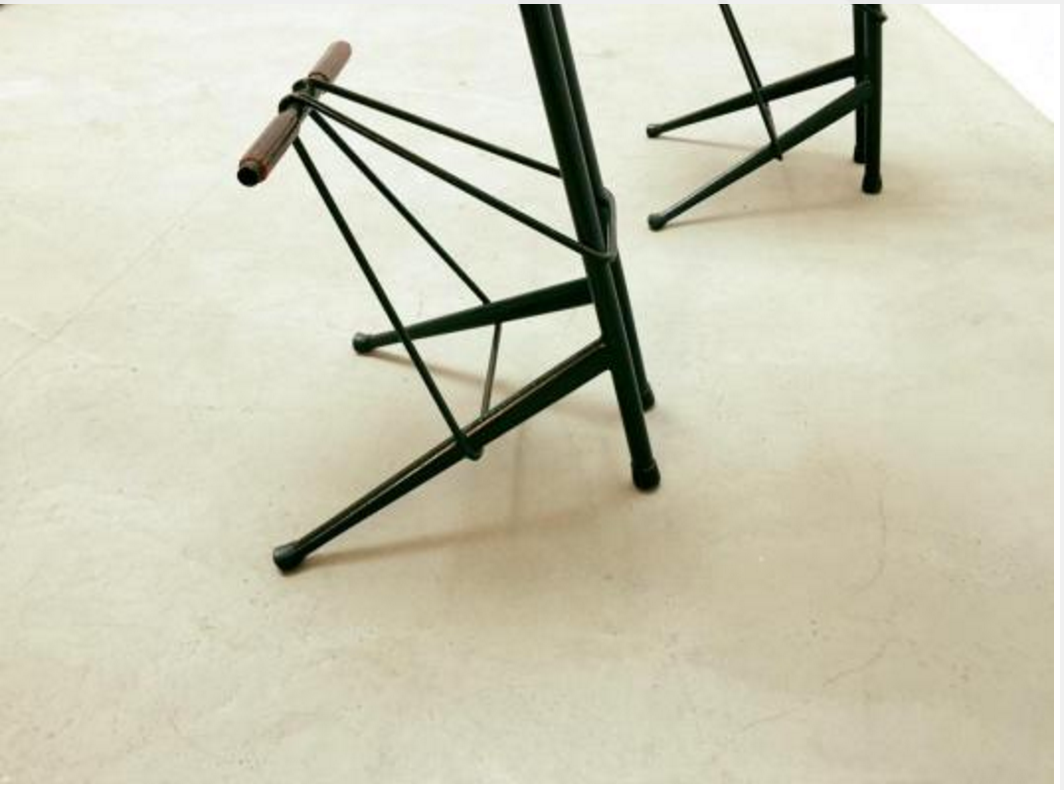 Set of 2 stools bar by Willy Van Der Meeren 1956