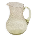 Pitcher / pitcher bubbled glass, biot, vintage,