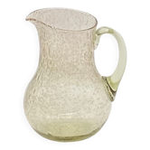 Pichet / broc verre bullé, Biot, vintage,