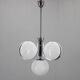 1930s Rare Art Deco Glass Chandelier, Czechoslovakia