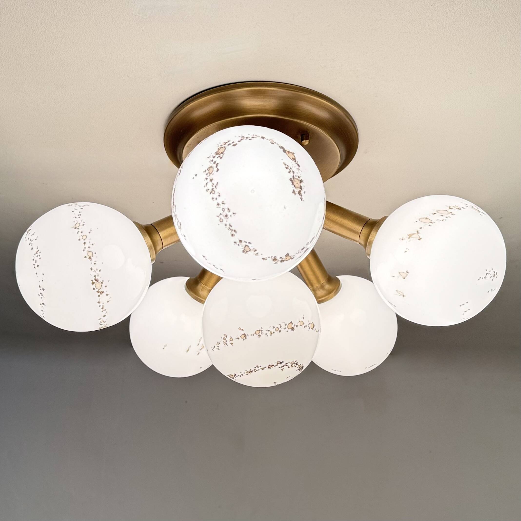 Hillebrand Sputnik Ceiling lamp flush mount , 1970s