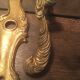 Louis xv style brass crutches and plaques