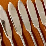 Christofle pearls 12 fish cutlery 24 pieces excellent condition