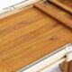 Vintage Danish oval extendable dining table solid teak 1960s