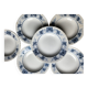 Deep plates x 6 from the French manufacturer Sarreguemines, Aïda collection. Antique and rare.