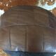 Pouf en cuir patchwork