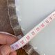 Opaline wafer with wavy edge