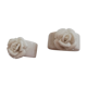 2 ronds de serviette en porcelaine