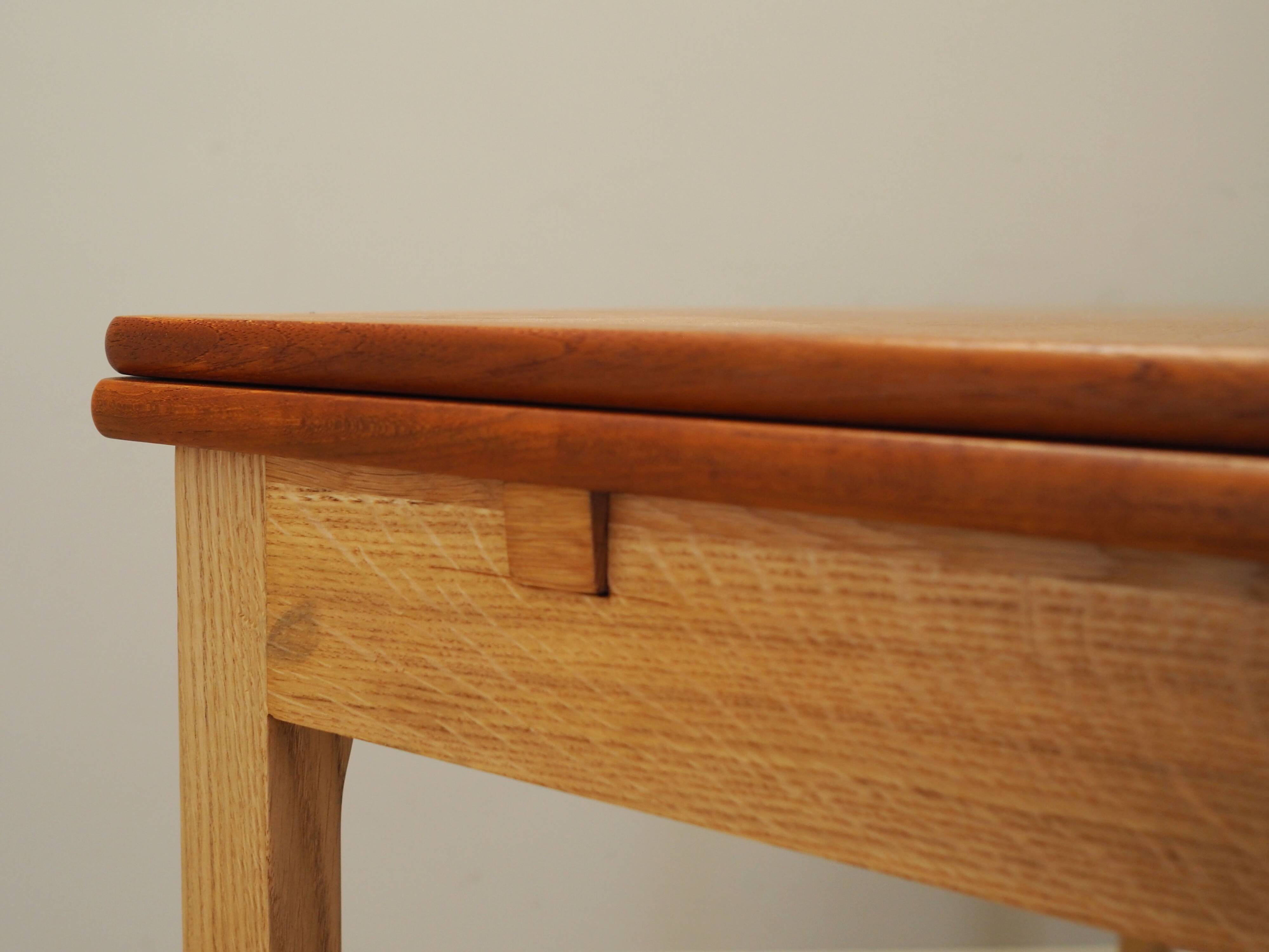 Extendable table, Danish design, 1970s, manufacturer: SKM