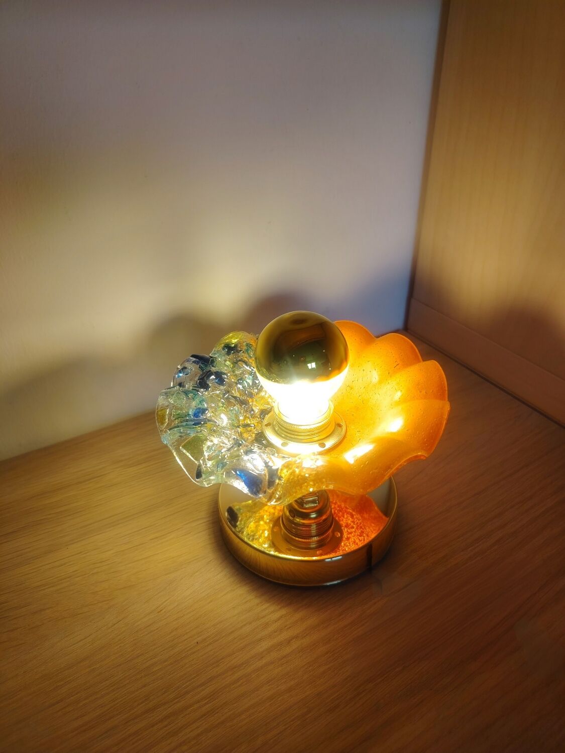 Murano flower wall light