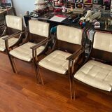 Set of 4 Jean Gillon chairs in jacaranda da Bahia (rosewood)