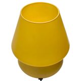 Vintage 1990s SCE Table Lamp - Vibrant Yellow Glass Mushroom Design