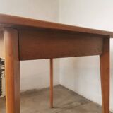 Square dining table, wood and formica, 1960s