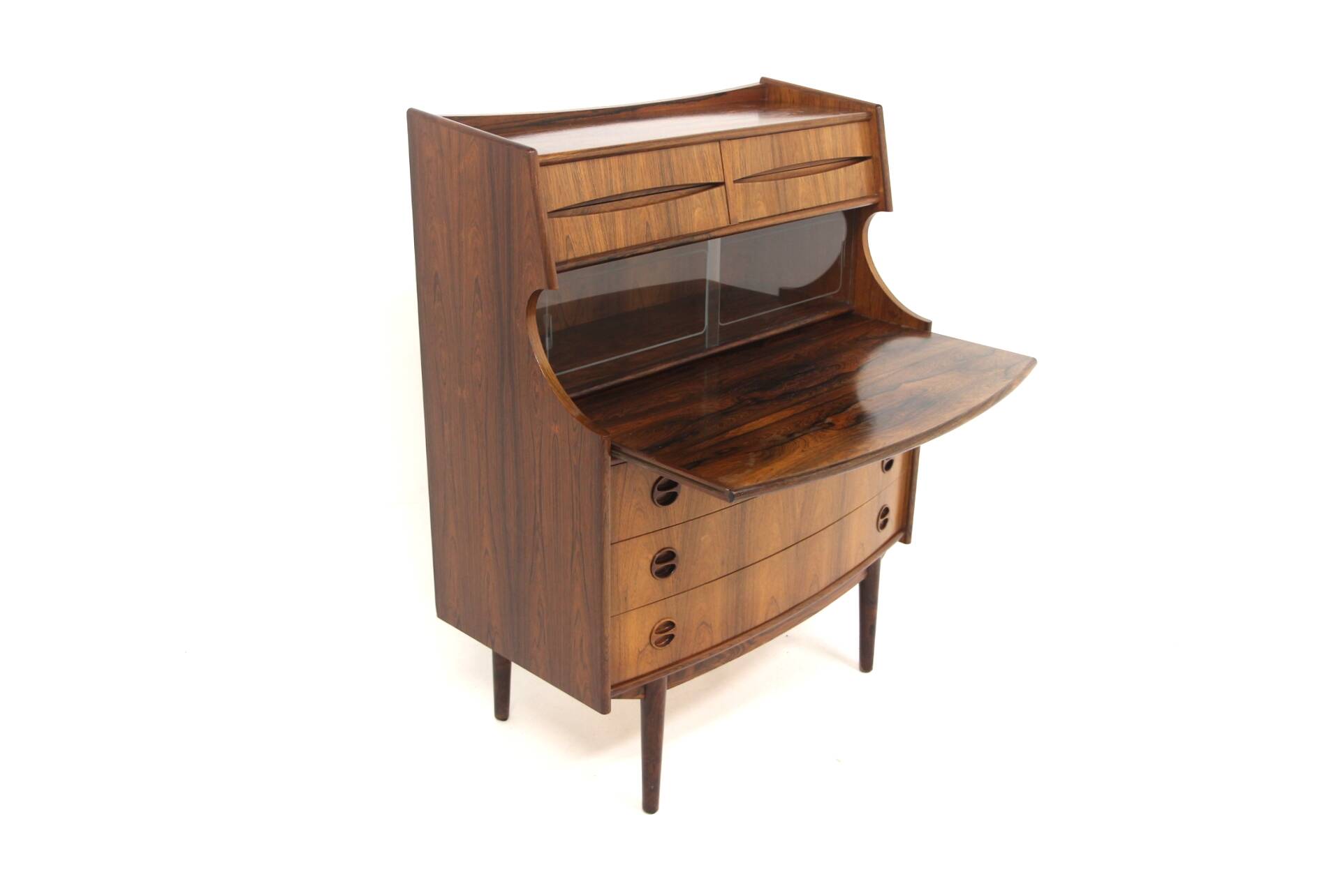 Scandinavian rosewood secretary desk, Gunnar Falsig, Denmark, 1960
