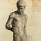 Academic Nude in Antique by Berger dit Lheureux Biloul Fine Arts 20th