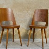 Pair of mondor chairs by designer baumann circa 50/60