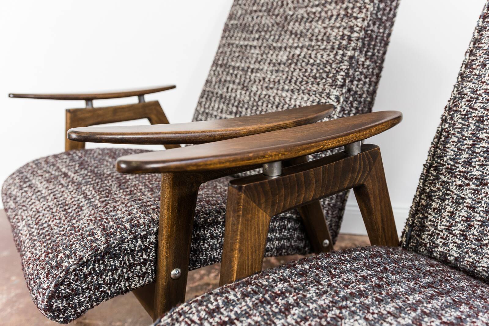 Pair of armchairs by Jaroslav Šmídek, TON, Czechoslovakia, 1960s