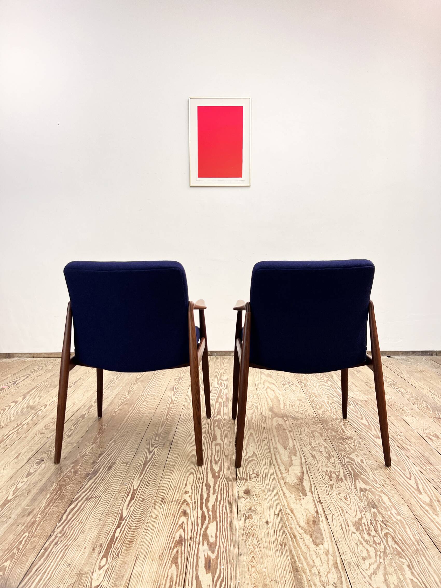 Two Mid-Century Modern Teak Armchairs by Hartmut Lohmeyer for Wilkhahn, 1950s