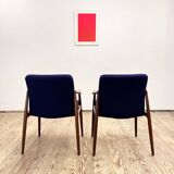Two Mid-Century Modern Teak Armchairs by Hartmut Lohmeyer for Wilkhahn, 1950s