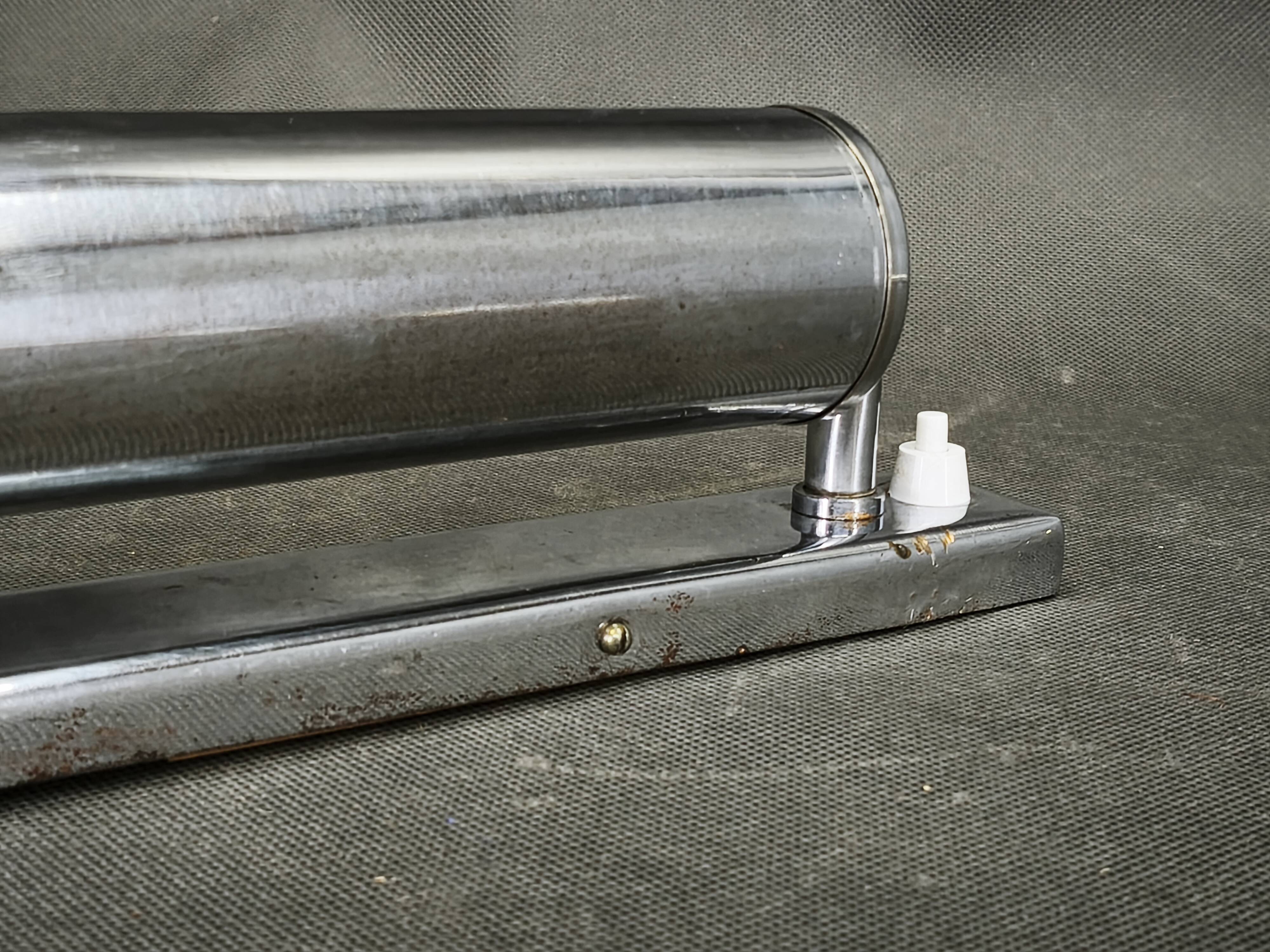 Pair of Bauhaus Chrome Wall Lights by Napako, Czechoslovakia, 1940s