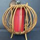 Wicker hanging lamp