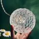 Vintage moulded glass suspension globe