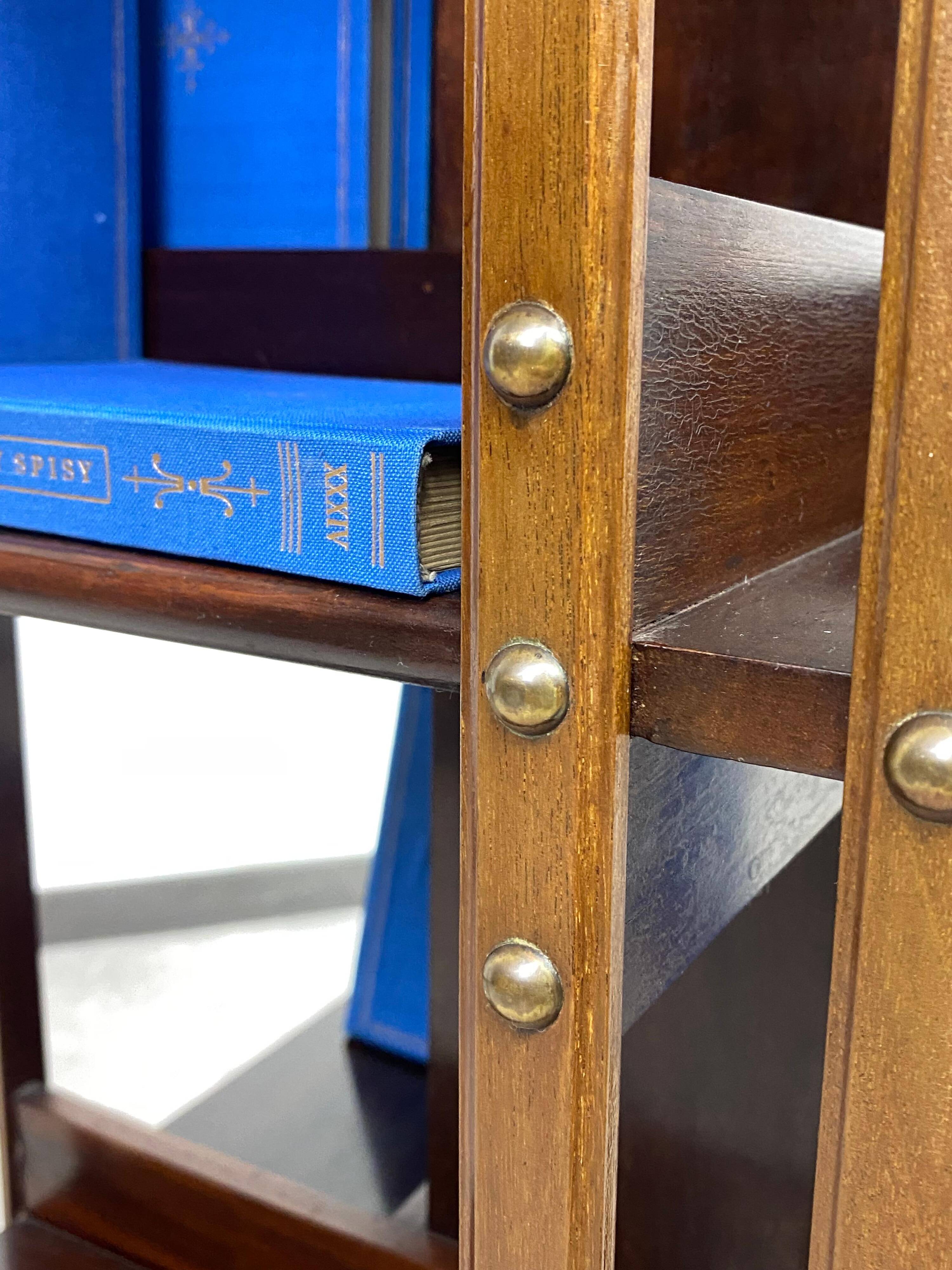 Small revolver bookshelf.