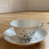 5 porcelain cups and sub-cups