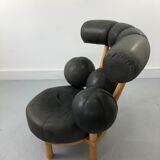 Fauteuil en cuir par Peter Opsvik pour Stokke, Norvège