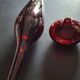 Lot de 2 vases contemporains couleur brique