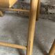 Foldable Italian chairs (set of 4) in beech and rattan 1980