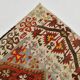 6x13 Beige & Red Wool Kilim Rug, 193x406Cm