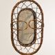 Woven wicker bassinet
