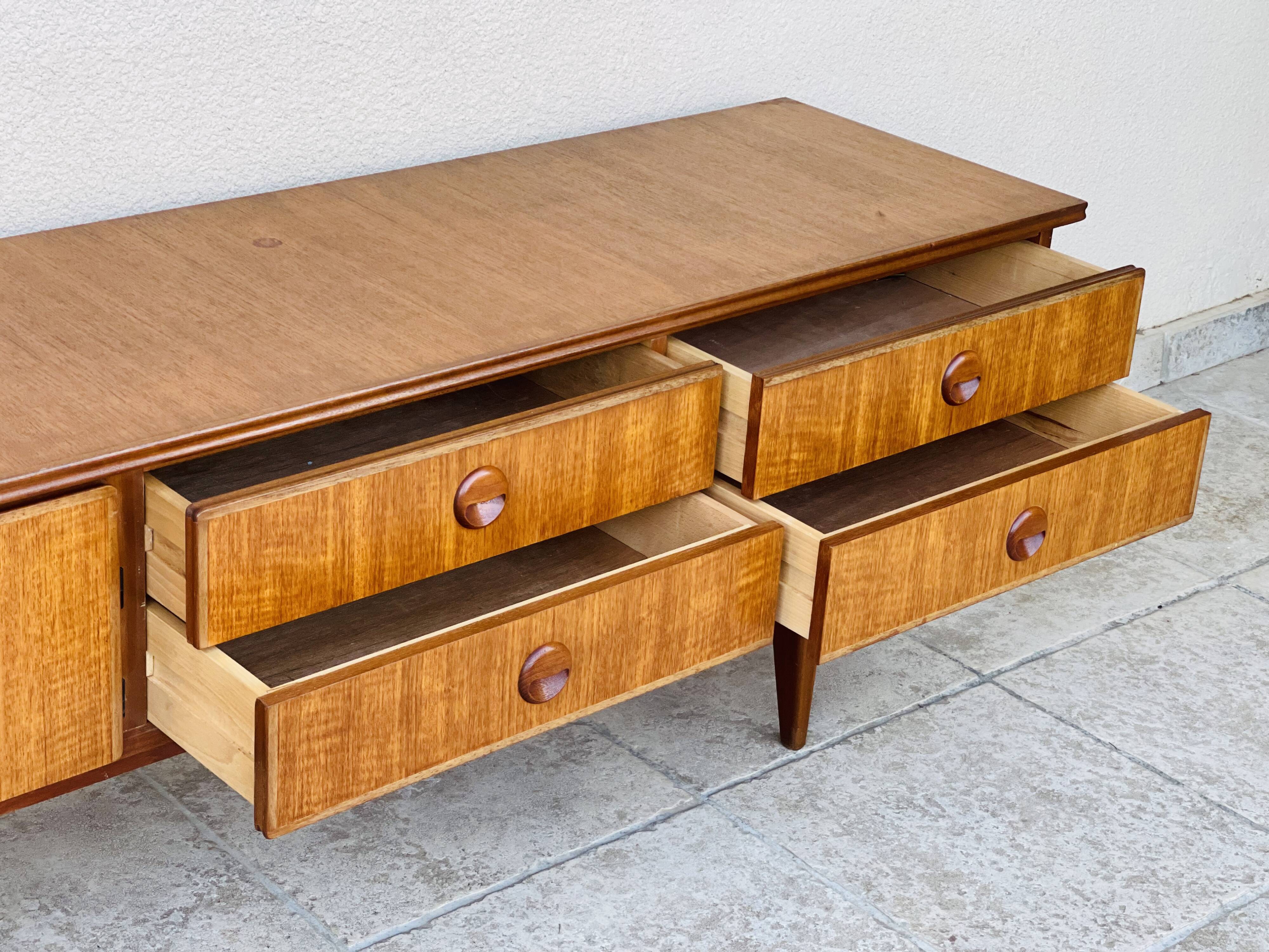 Scandinavian teak row