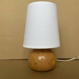 Old blond wood lamp