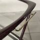 Cesare Lacca 1950 Italian Bar Cart with Brass Wheels