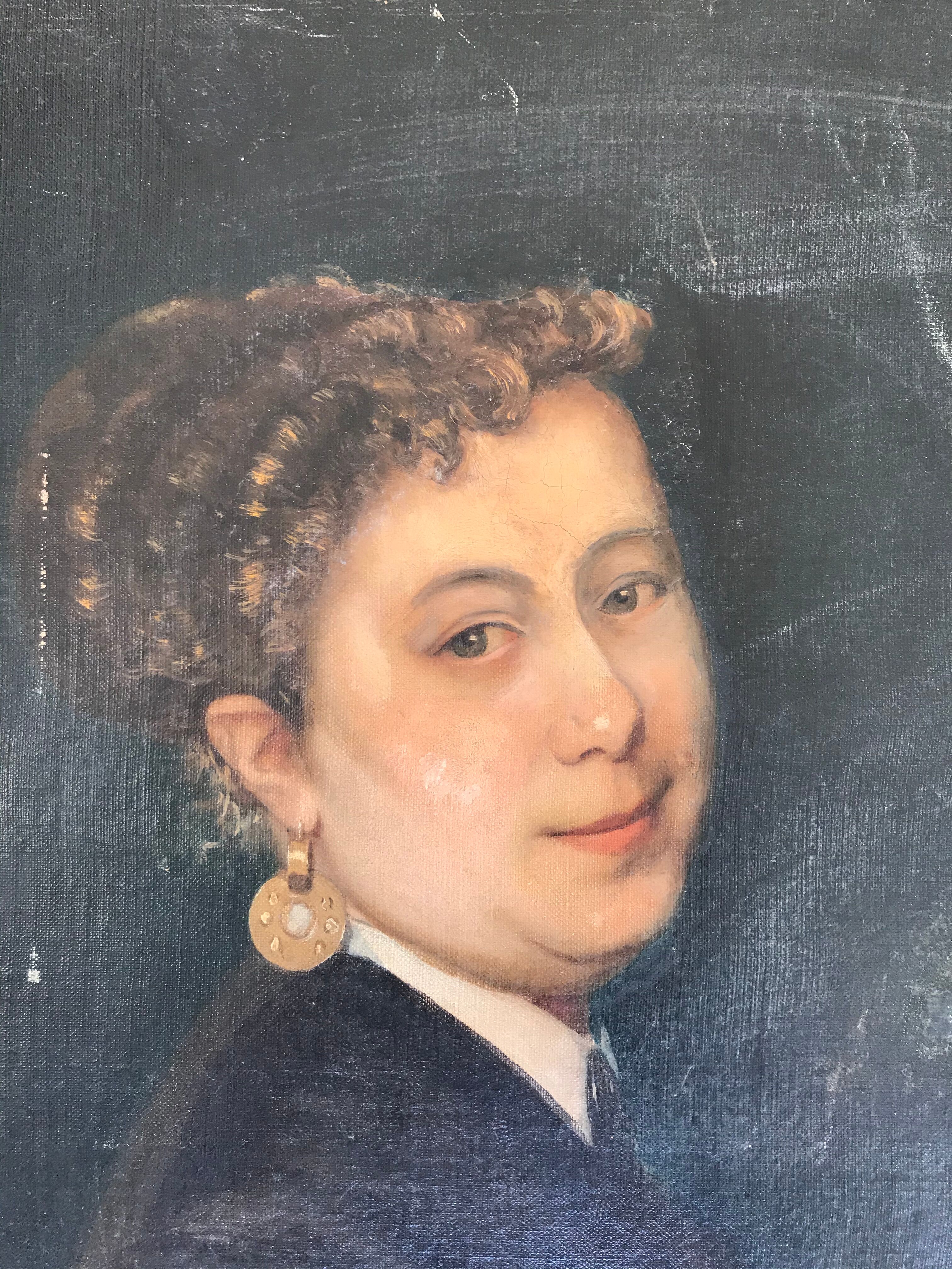 Portrait of woman 19th-century French school