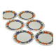 Set of 6 Villeroy and Boch Acapulco plates, diameter 15.5 cm