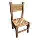 Vintage children's chair wood and rope by Audoux and Minet